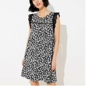 LOFT Floral Swing Dress